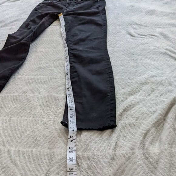 Mother Denim Looker Fray Hem Black Jeans 24 @O - Picture 15 of 15
